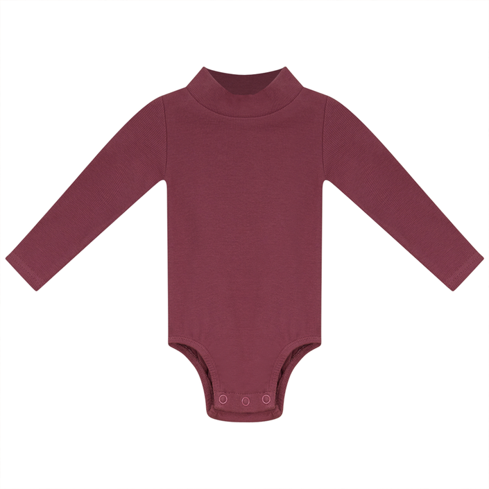 Rib Basic Henley Onesie