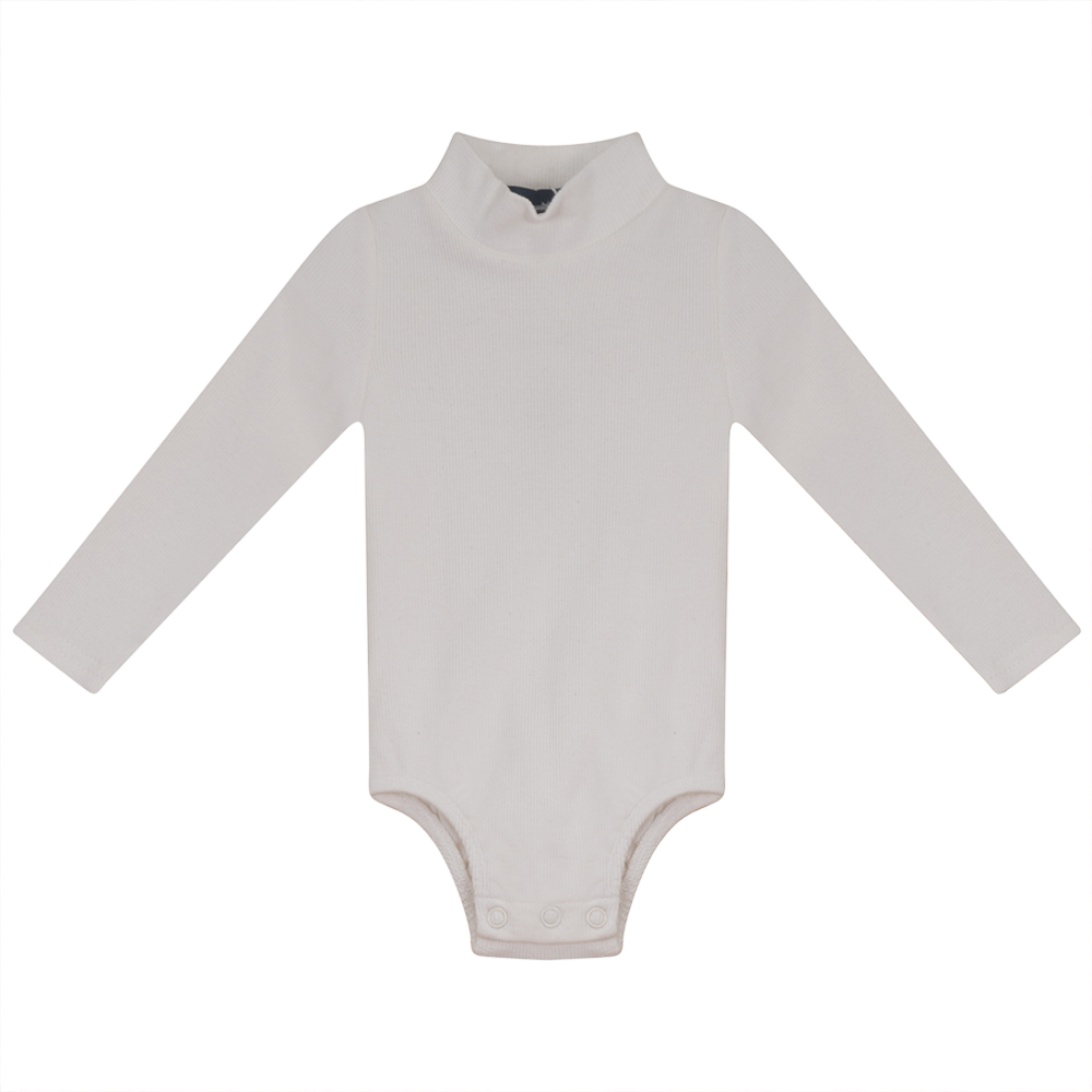 Rib Basic Henley Onesie