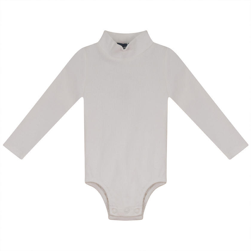 Rib Basic Henley Onesie
