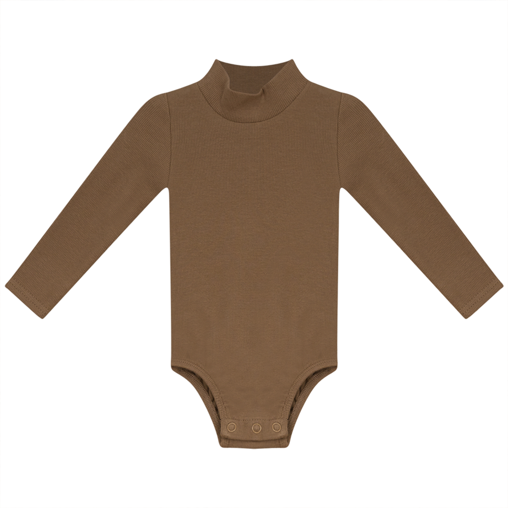 Rib Basic Henley Onesie
