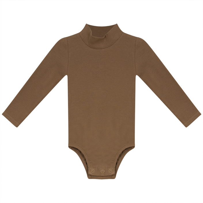 Rib Basic Henley Onesie