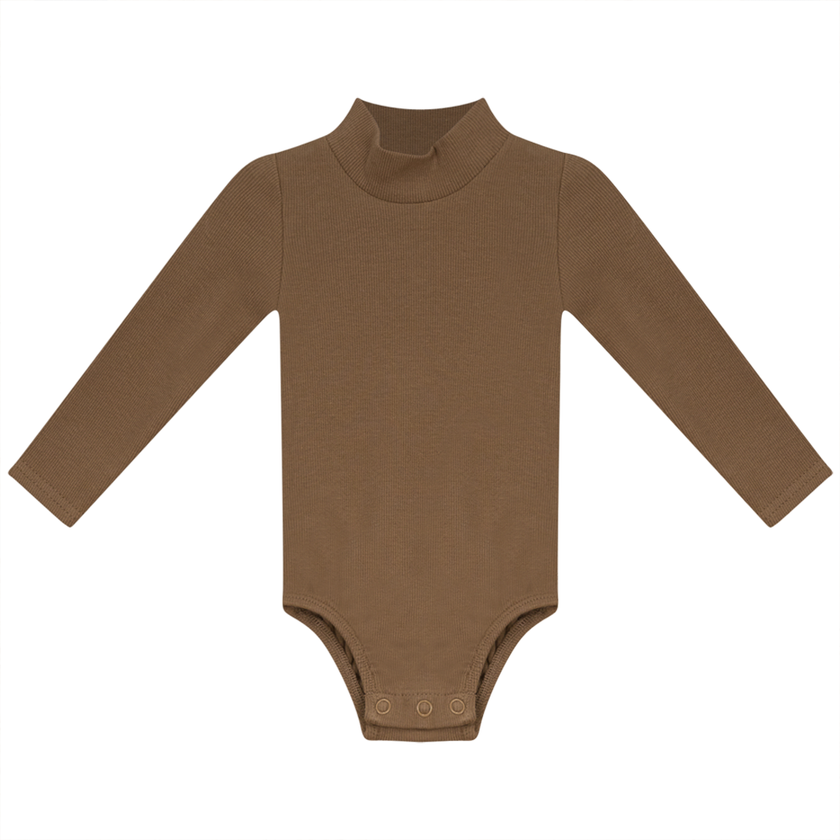 Rib Basic Henley Onesie