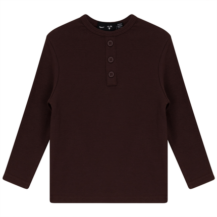 Rib Basic Henley Top