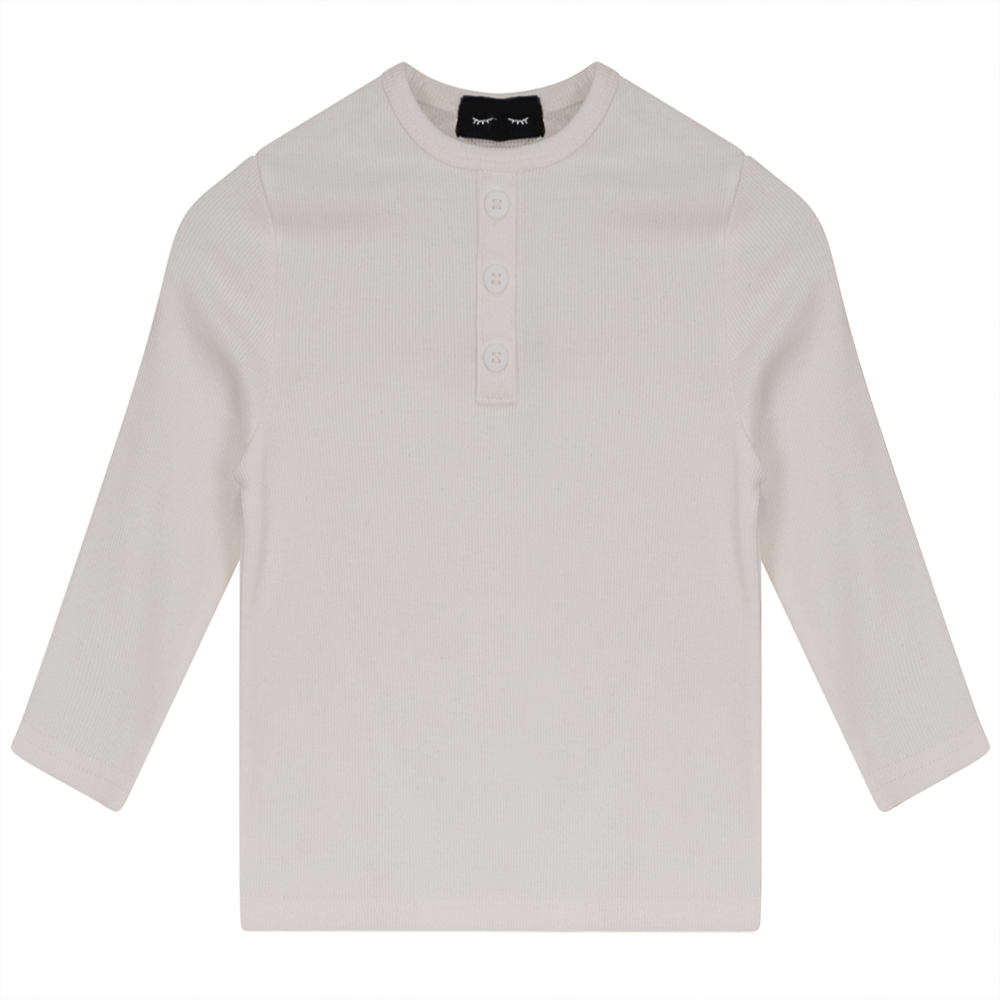 Rib Basic Henley Top
