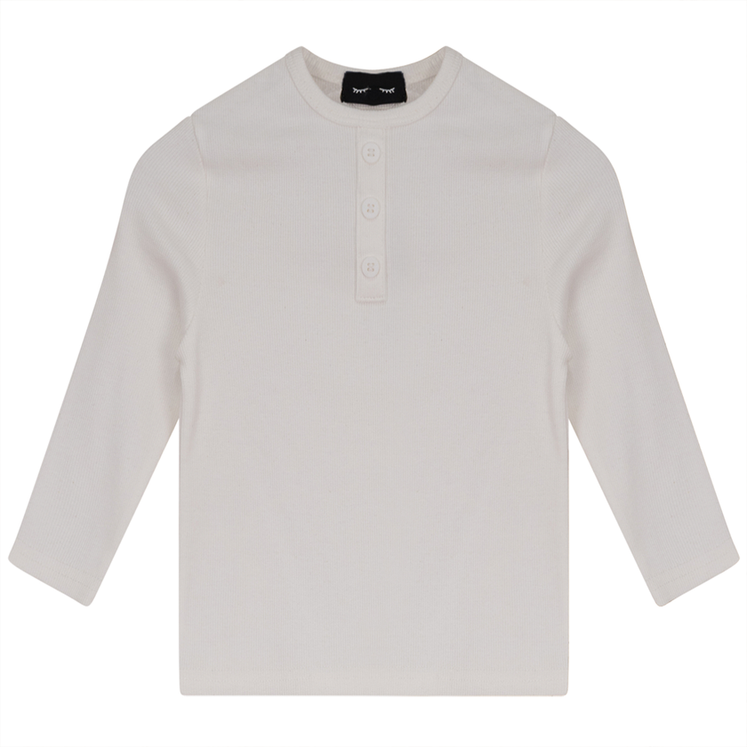 Rib Basic Henley Top