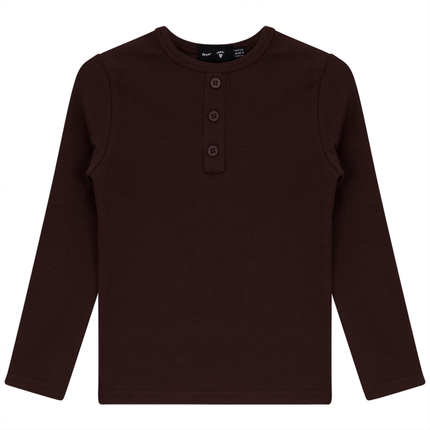 Rib Basic Henley Top