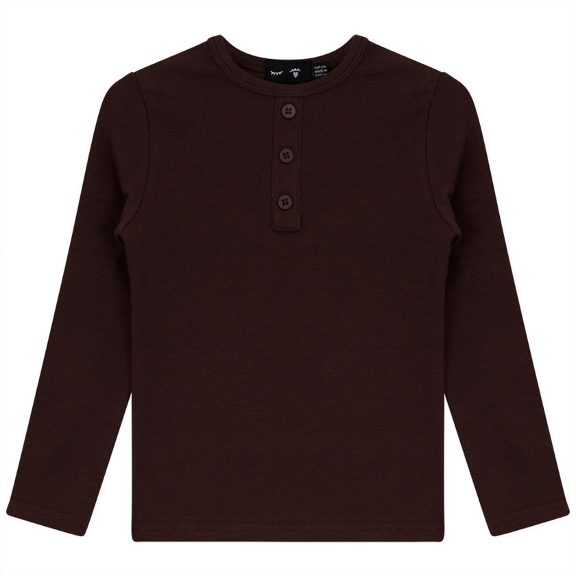 Rib Basic Henley Top