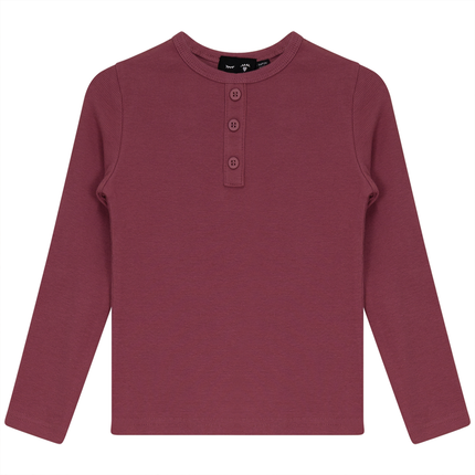 Rib Basic Henley Top