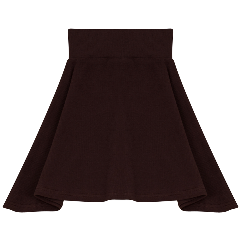 Rib Basic Henley Skirt