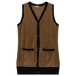 Midi Velour Vest Cardigan