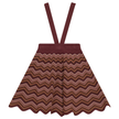 Zig Zag Skirt Skirt With Straps