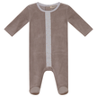 White And Gold Stars Print Velour Onesie