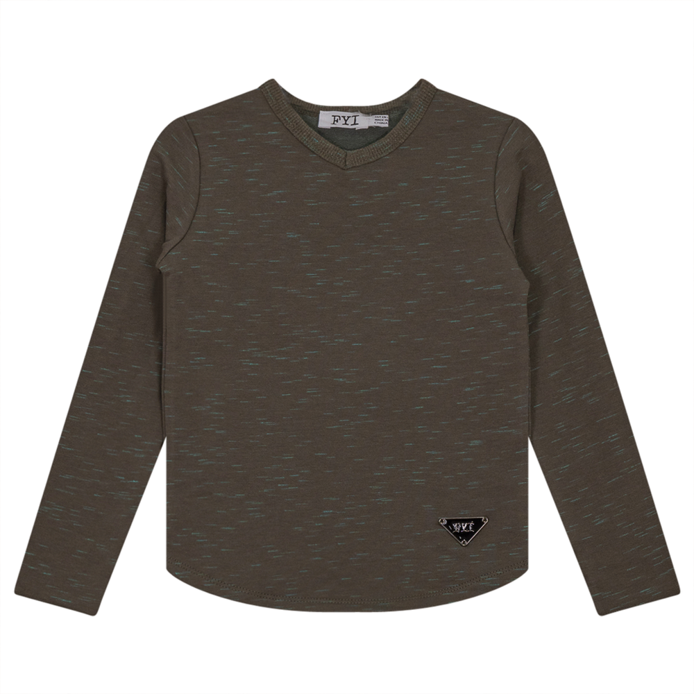 V-Neck Stretch Mix Top