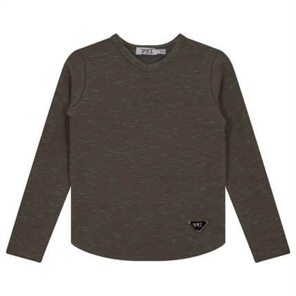 V-Neck Stretch Mix Top