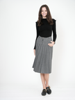 Pleated Knit Skirt