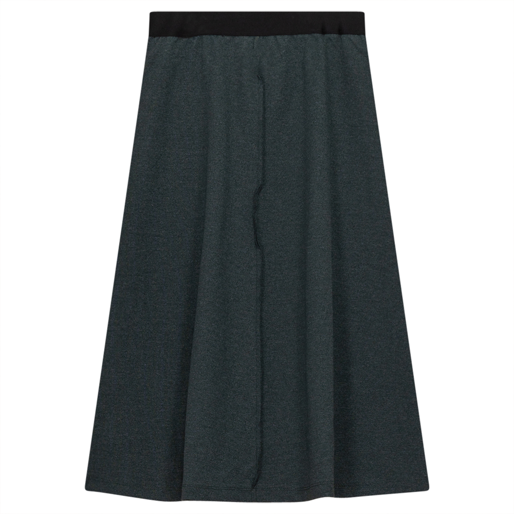 Fine Rib Flare Skirt