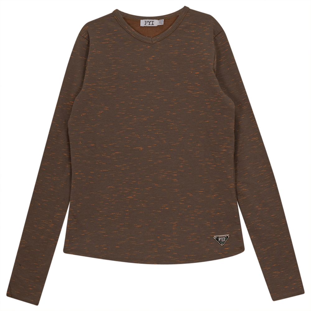 Stretch Mix V Neck Top