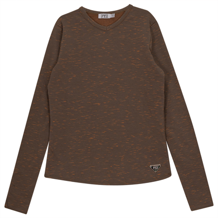 Stretch Mix V Neck Top