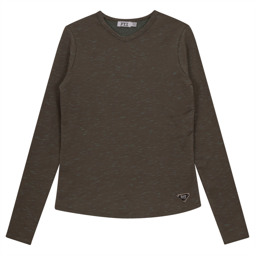 Stretch Mix V Neck Top