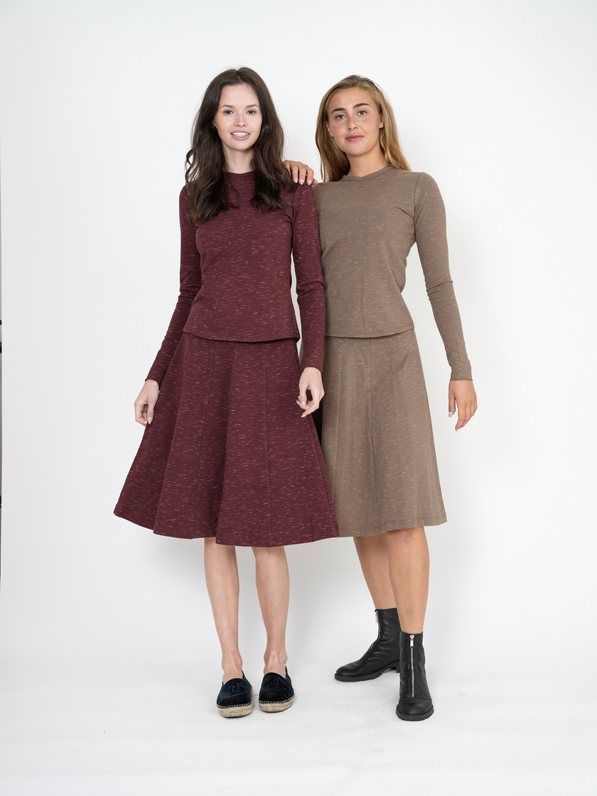 Stretch Mix V Neck Top