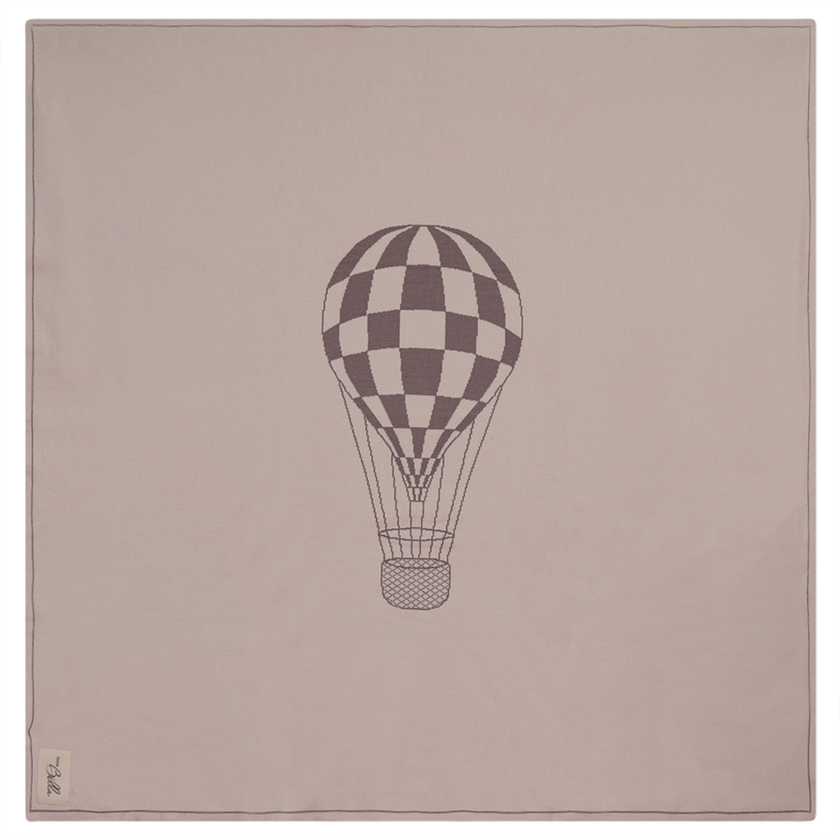 Knit Checkered Hot Air Balloon Blanket