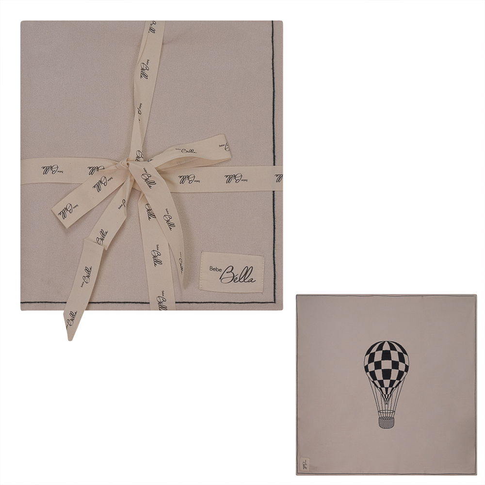 Knit Checkered Hot Air Balloon Blanket