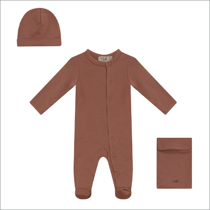 Onesie With Knitted Hat