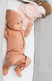 Onesie With Knitted Hat