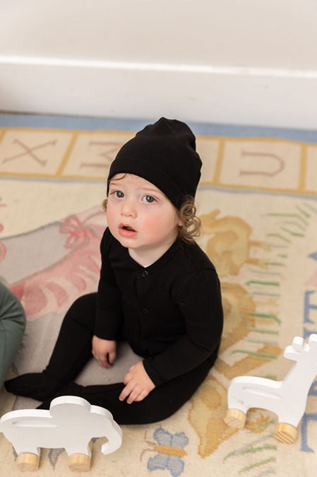 Onesie With Knitted Hat