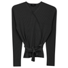 Wrap Pointelle Knit Top