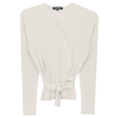 Wrap Pointelle Knit Top