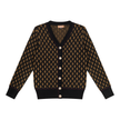 Sweater Knit With Diamond Design Cardigan