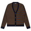 Stripped Knit Combo Cardigan