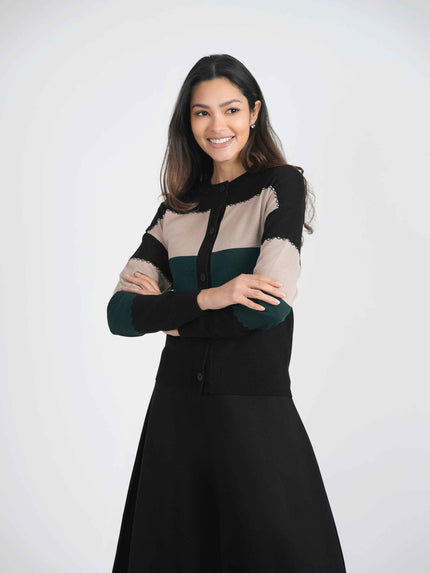 Striped Knit Cardigan