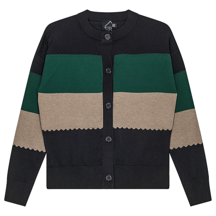 Striped Knit Cardigan