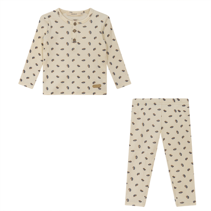 Feather Print 2Pc Set