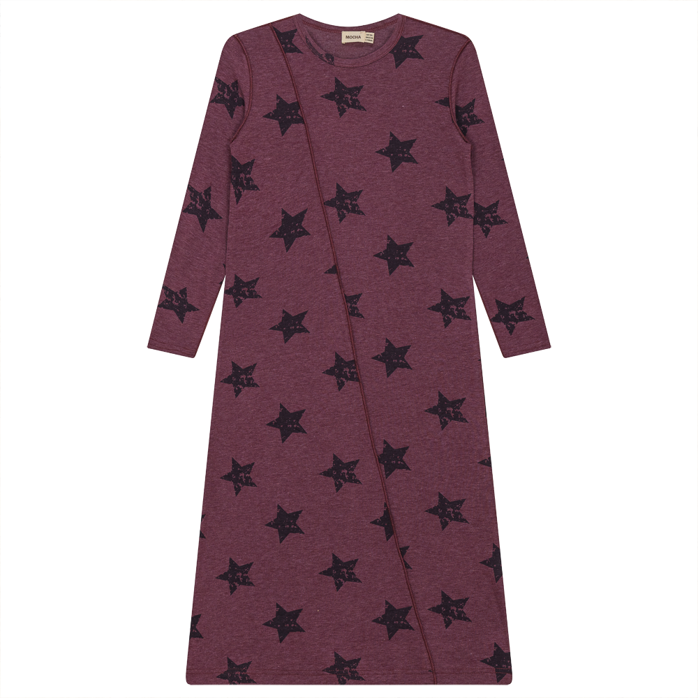 Distressed Stars Print Dress