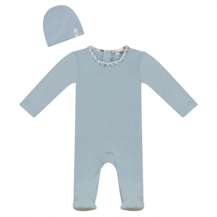 Ribbed Onesie with Hat