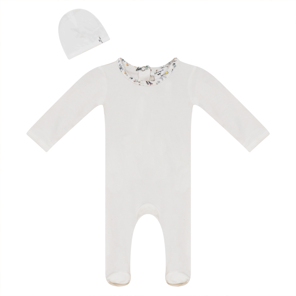Ribbed Onesie with Hat