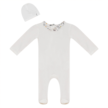 Ribbed Onesie with Hat