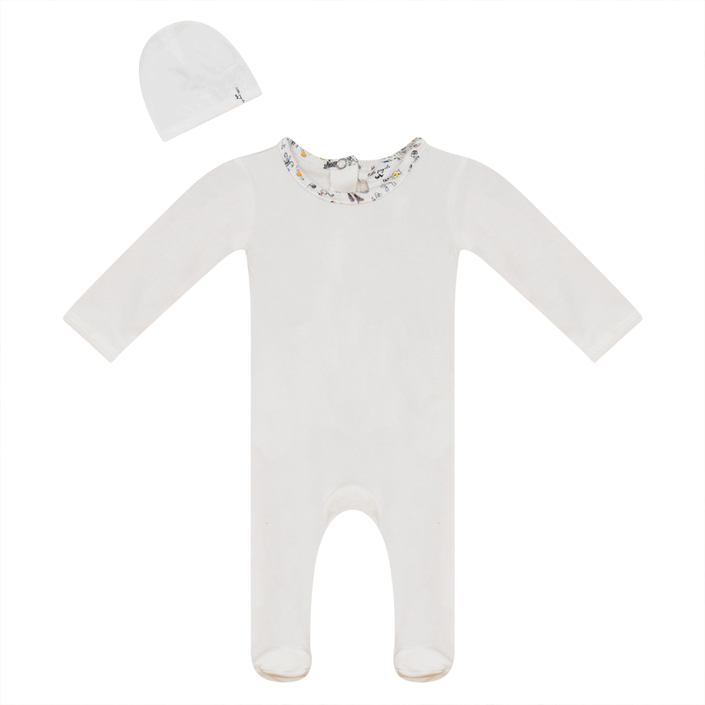 Ribbed Onesie with Hat