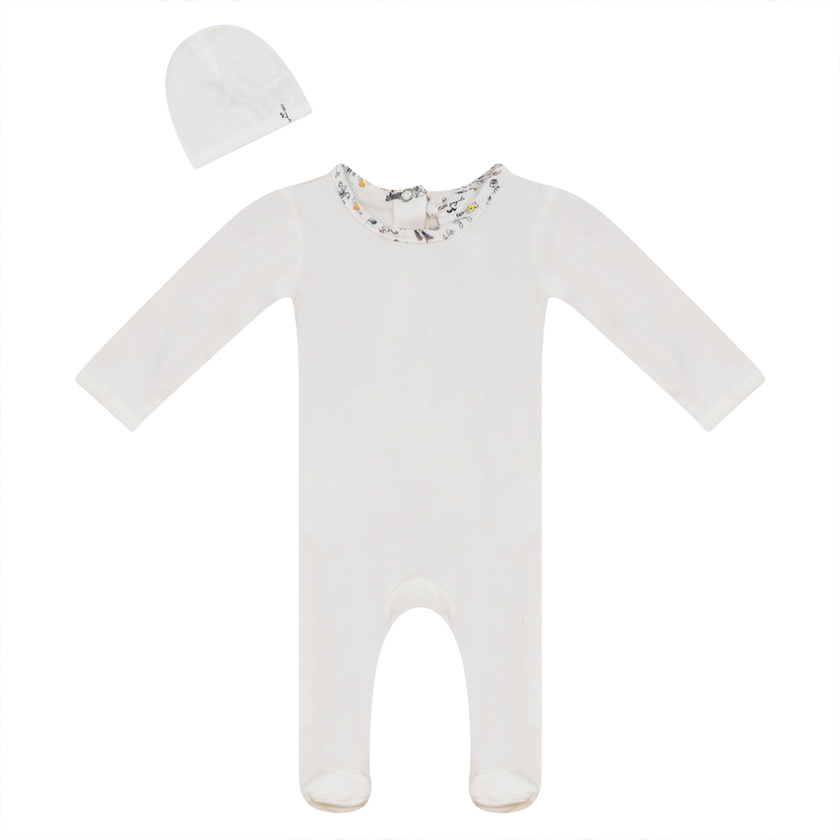 Ribbed Onesie with Hat