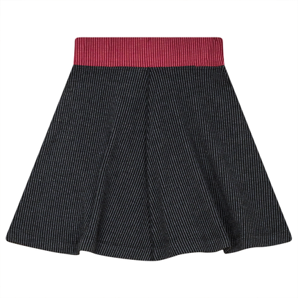 Ribbed Flare Skirt