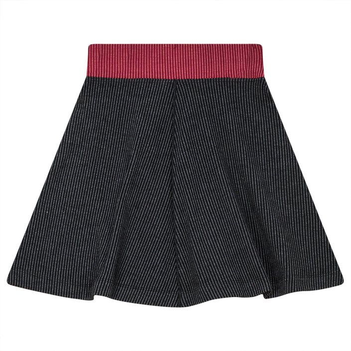 Ribbed Flare Skirt