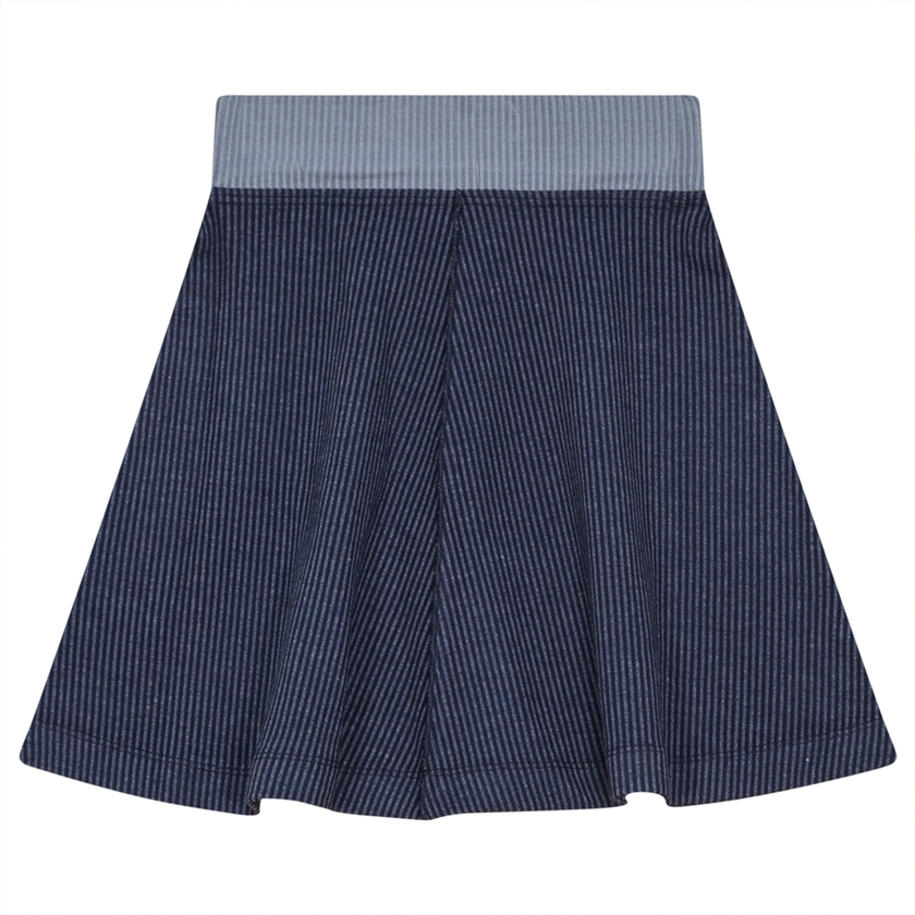 Ribbed Flare Skirt