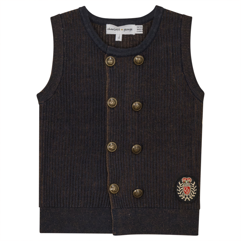 Crest Rib Knit Vest
