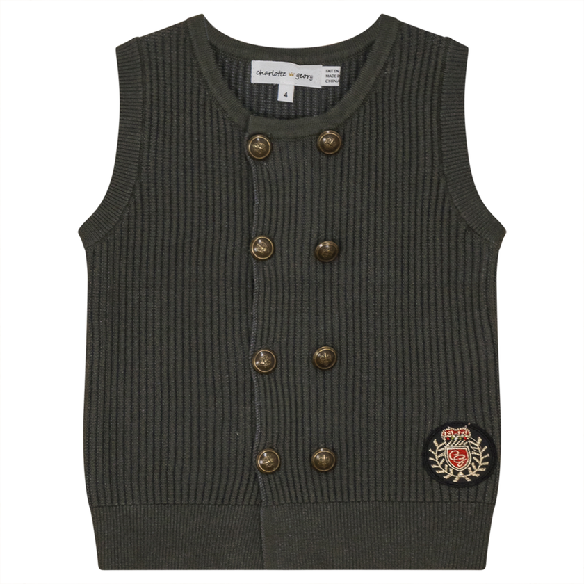 Crest Rib Knit Vest