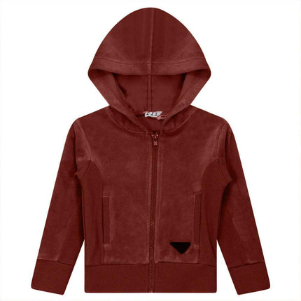 Velour Hoody Cardigan