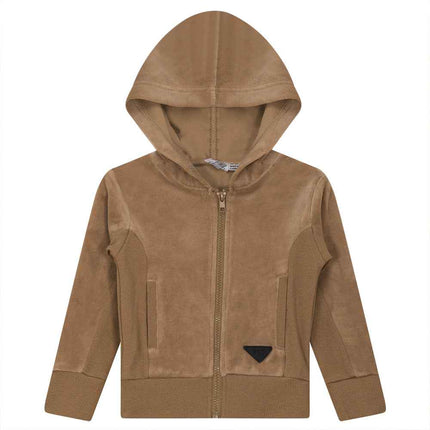 Velour Hoody Cardigan