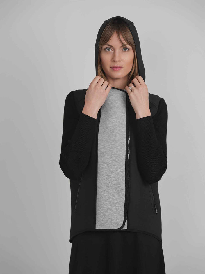 Scuba Knit Combo Hoodie